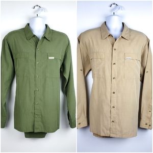 Columbia Long Sleeve Button Down 2-Pack, Size L